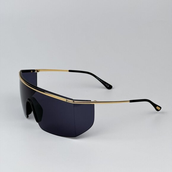 Tom Ford FT0980/S 30A PAVLOS-02 BRAND NEW Sunglasses Gold Smoke Irregular Unisex - Picture 8 of 14
